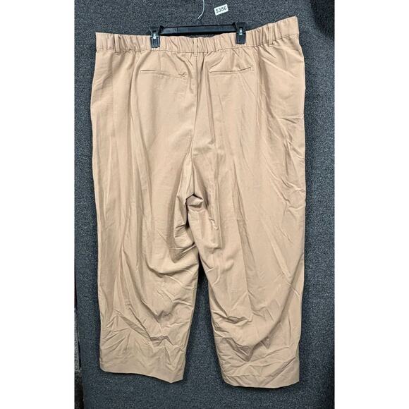 Torrid Wide Leg City Twill High Rise Pants Womens Size 26 Camel Tan Zip Fly - Picture 2 of 7